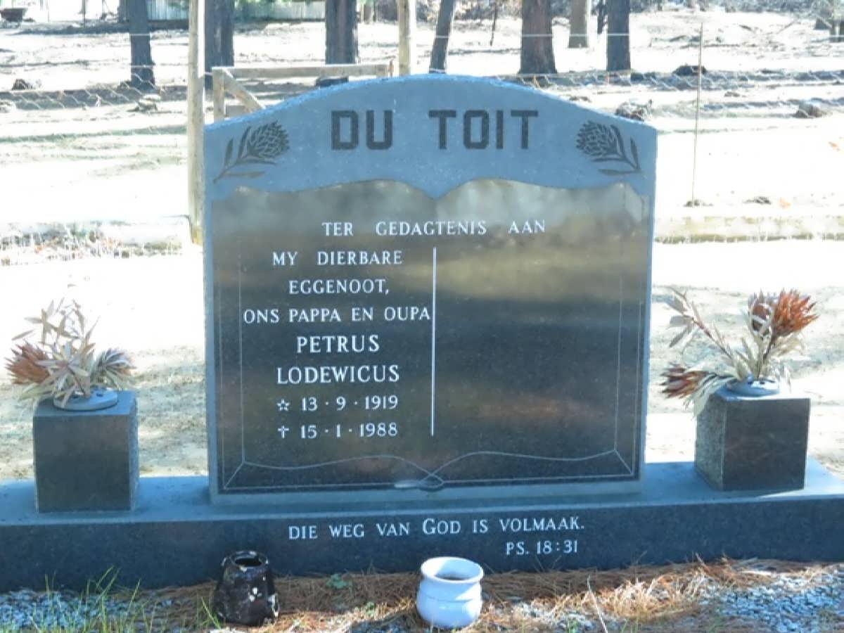 TOIT Petrus Lodewicus, du 1919-1988
