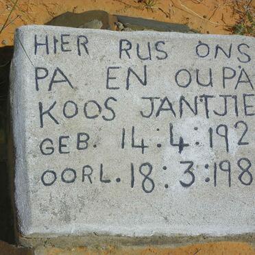 JANTJIES Koos 1928-1989