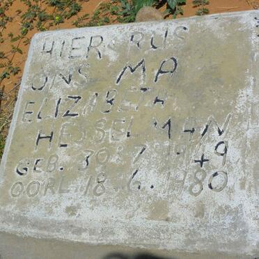 HESSELMAN Elizabeth 1949-1980