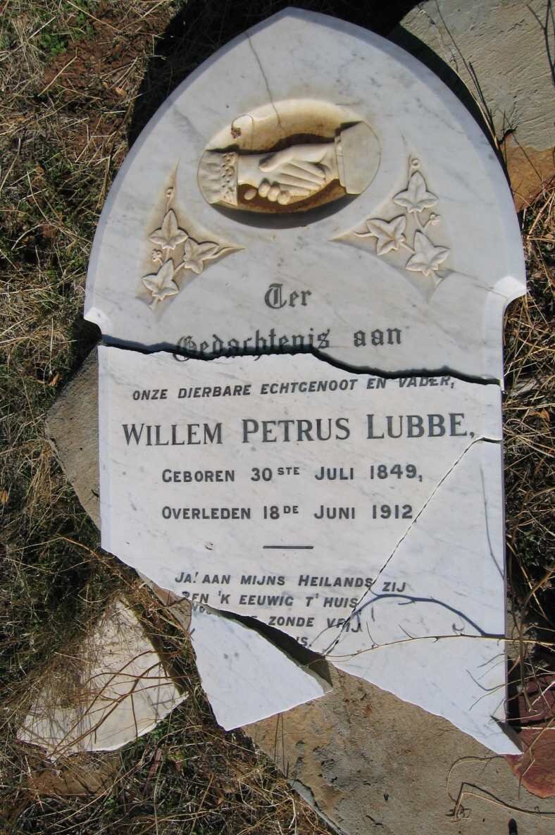 LUBBE Willem Petrus 1849-1912