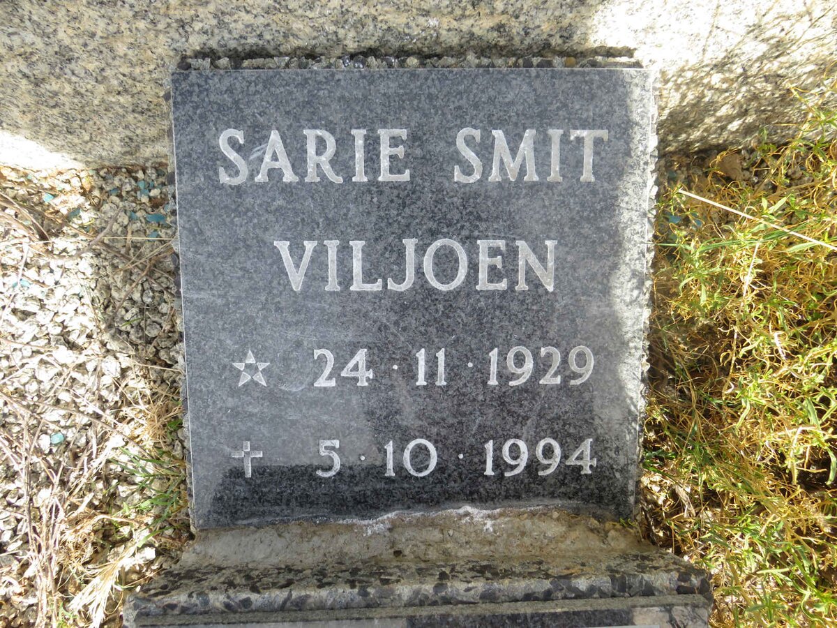 VILJOEN Sarie, SMIT 1929-1994