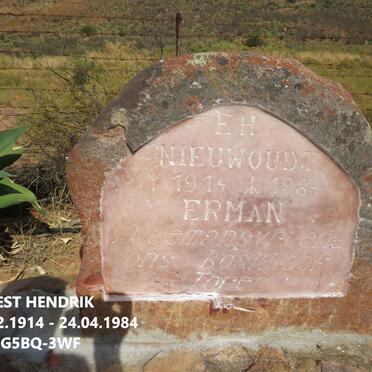 NIEUWOUDT E.H. Erman 1914-1984