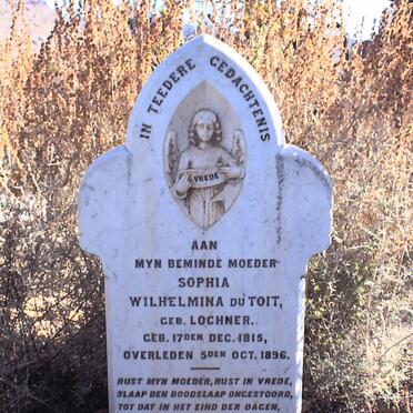 TOIT Sophia Wilhelmina, du nee LOCHNER 1815-1896
