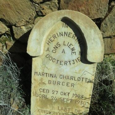 BURGER Martina Charlotta 1923-1930