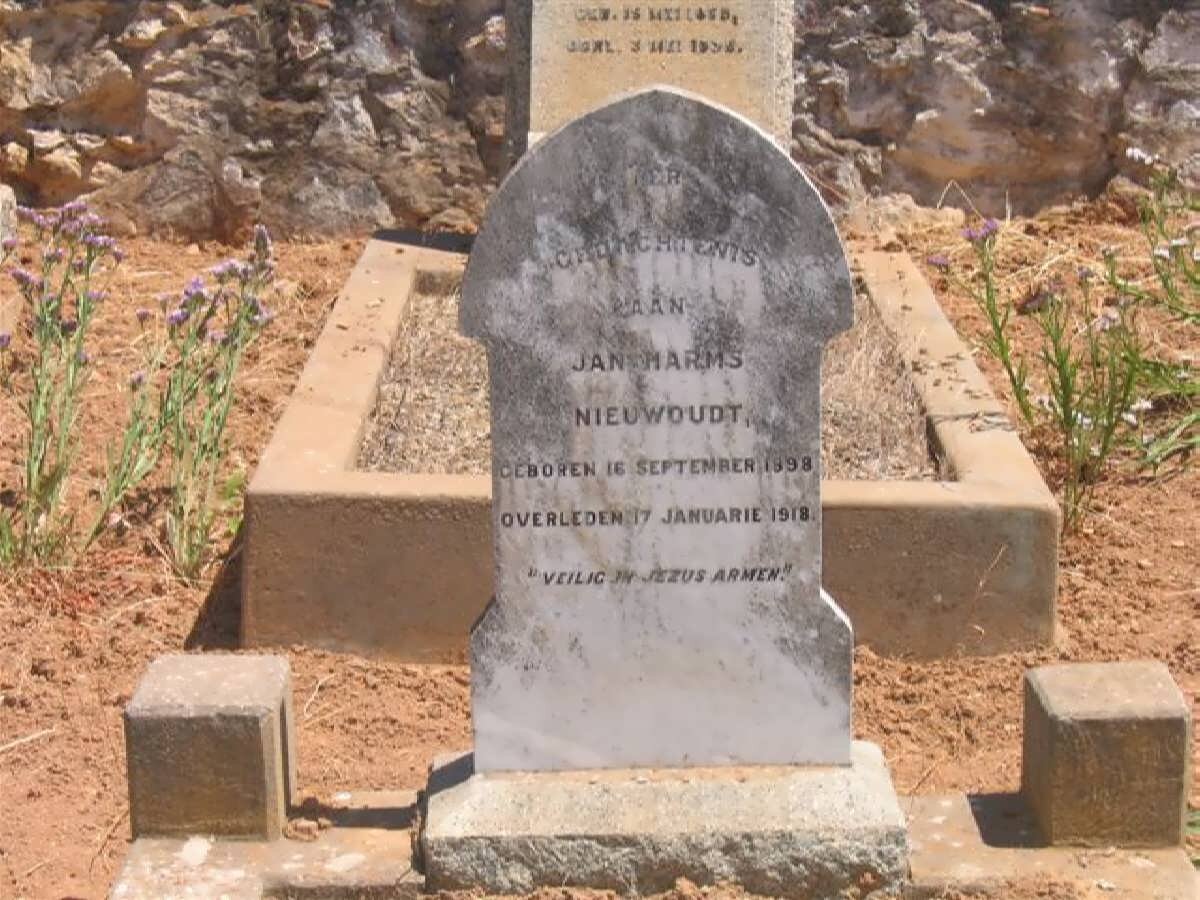 NIEUWOUDT Jan Harms 1898-1918