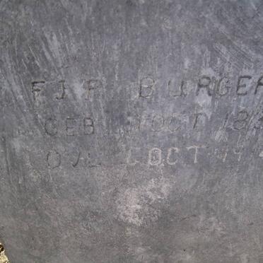 BURGER F.J.P. 1835-1914