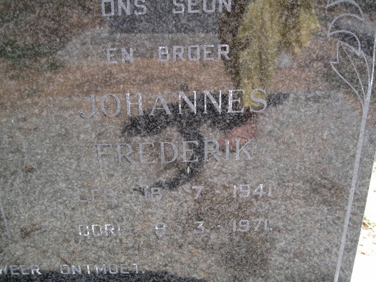 BURGER Johannes Frederik 1941-1971