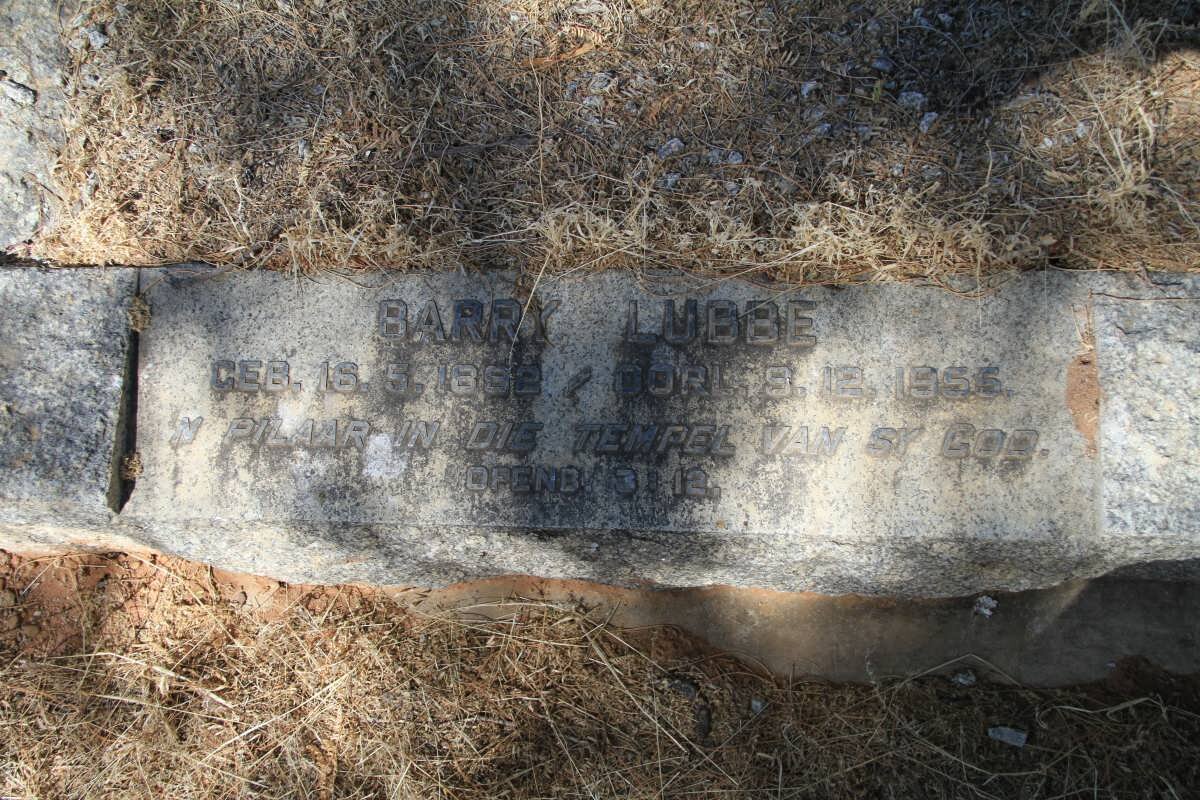 LUBBE Barry 1892-1955