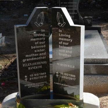 HANEKOM Ellen 1949-2010 :: WILD Marvin 1990-2017