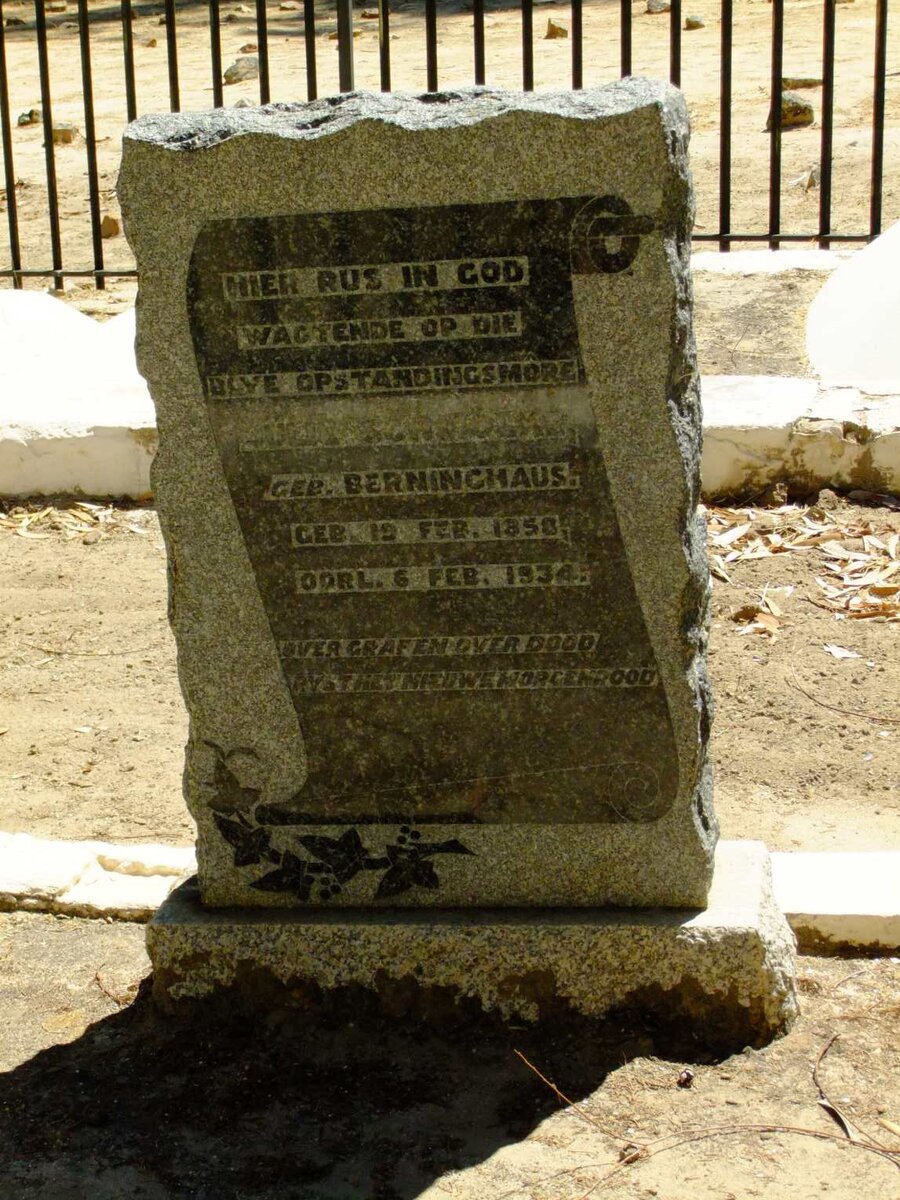 SCHMOLKE Julie nee BERNINGHAUS 1858-1934