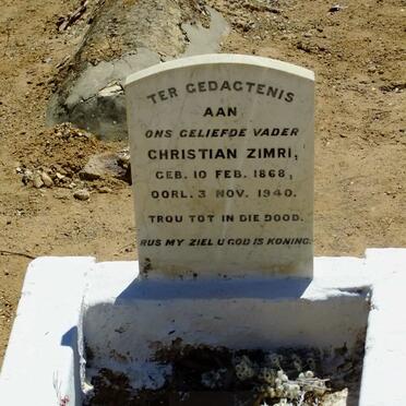 ZIMRI Christian 1868-1940
