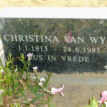 WYK Christina, van 1915-1993