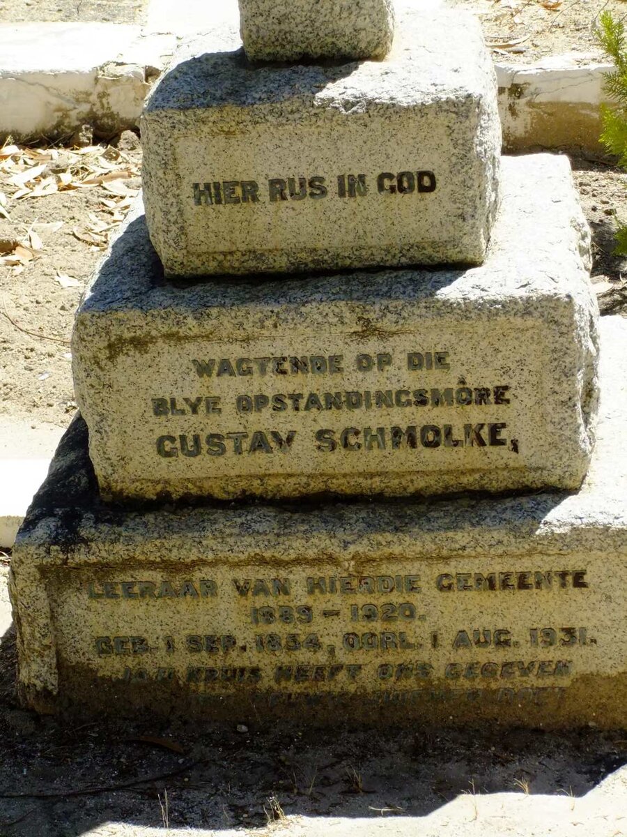 SCHMOLKE Gustav 1854-1931