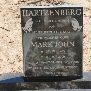 HARTZENBERG Mark John 1965-2009