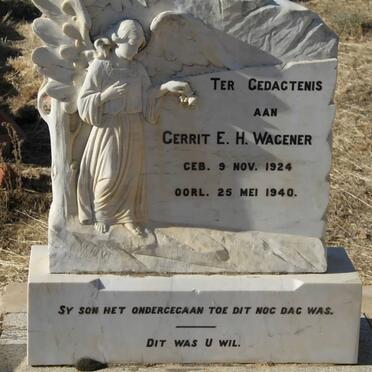 WAGENER Gerrit E.H. 1924-1940