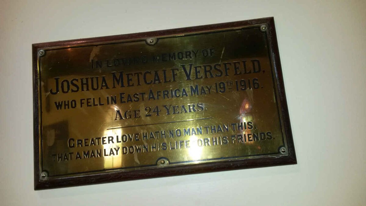 VERSFELD Joshua Metcalf -1916