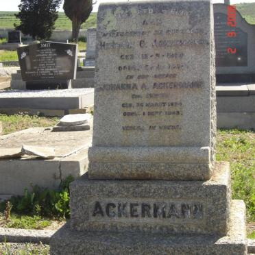 ACKERMAN Hendrik C. 1874-1940 &amp; Johanna A.  KIRSTEN 1874-1943