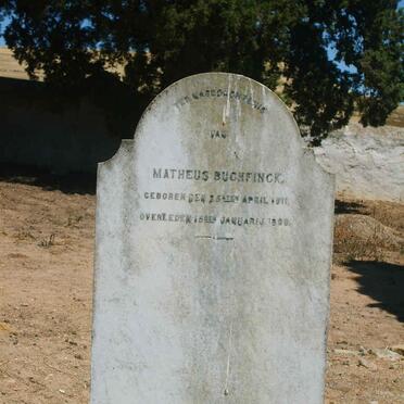 BUCHFINCK Matheus 1811-18?