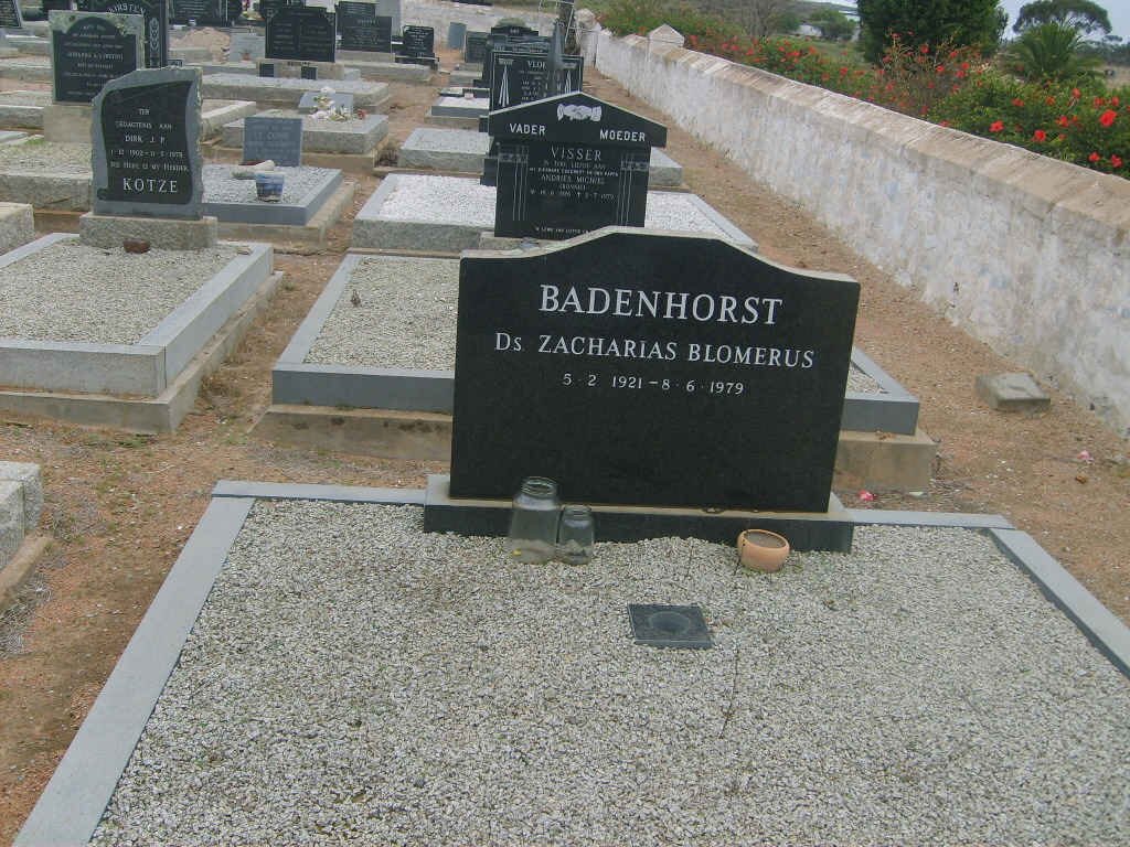 BADENHORST Zacharias Blomerus 1921-1979