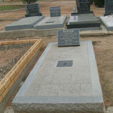 BURGER Christiaan Louis Richter 1927-1984