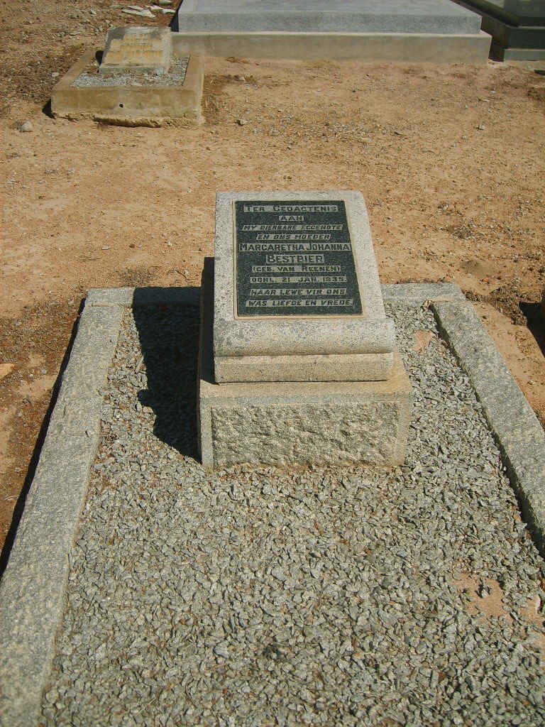 BESTBIER Margaretha Johanna nee VAN REENEN -1939