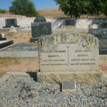 DUCKITT William Ferdinand 1863-1933 &amp; Alice Egiola 1876-1930