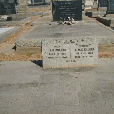 EHLERS J.H. 1863-1947 &amp; L.M.E. 1869-1967