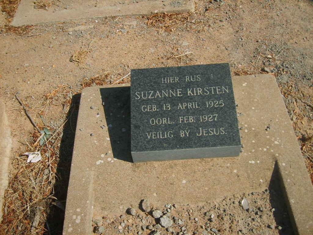 KIRSTEN Suzanne 1925-1927