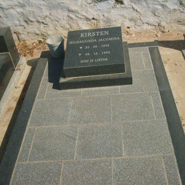 KIRSTEN Hildagonda Jacomina 1905-1995