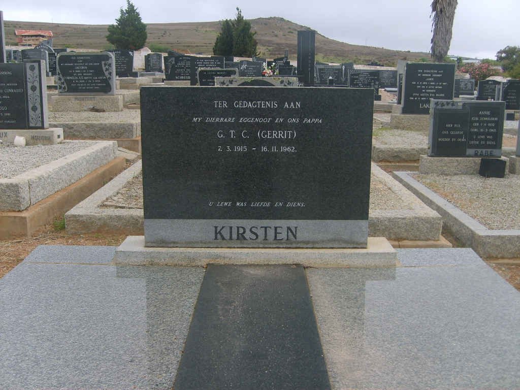 KIRSTEN G.T.C. 1915-1962