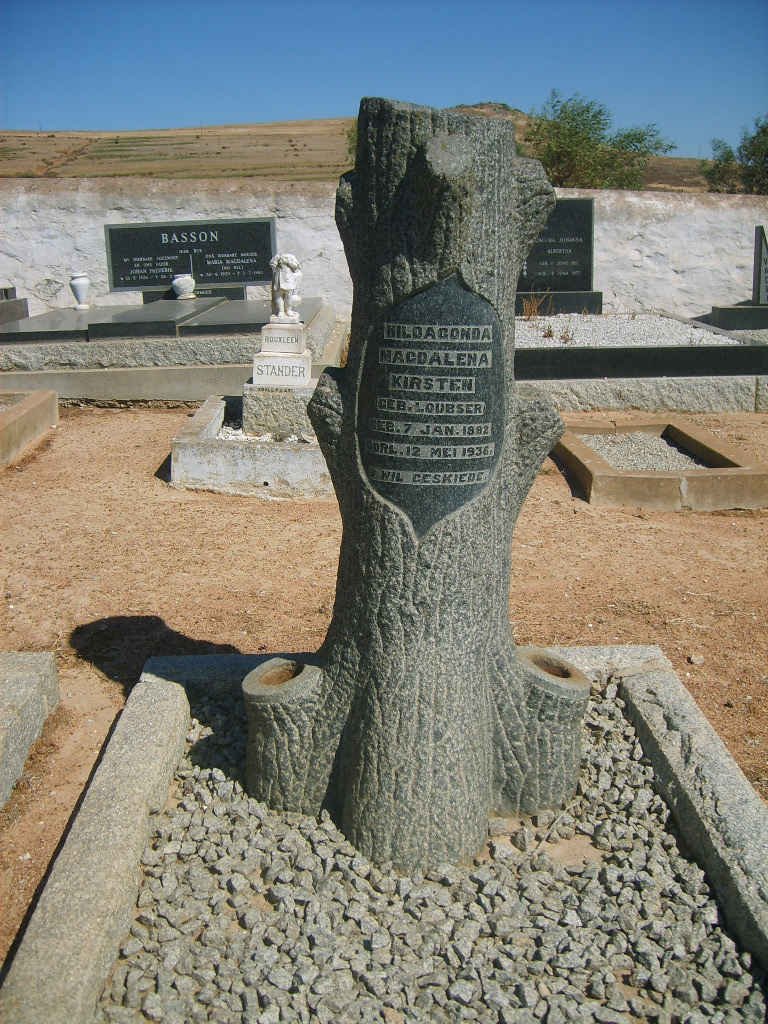 KIRSTEN Hildagonda Magdalena nee LOUBSER 1882-1936