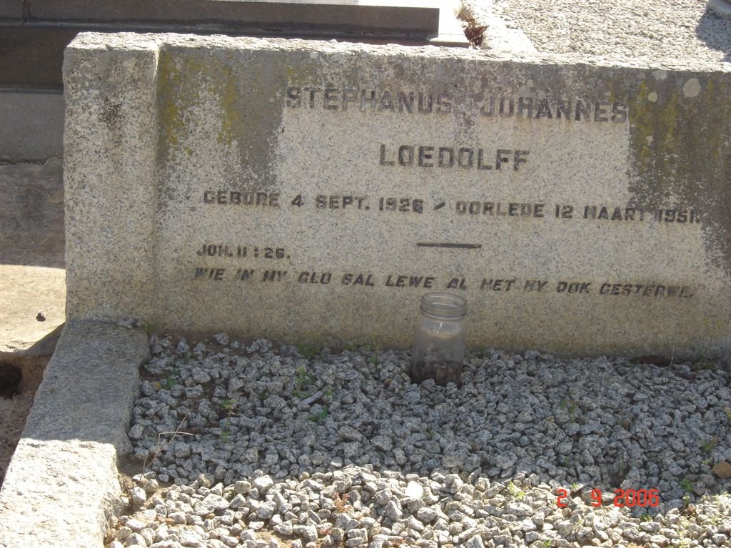 LOEDOLFF Stephanus Johannes 1926-1951
