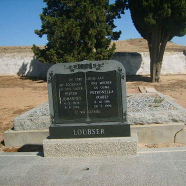 LOUBSER Pieter Johannes 1908-1974 &amp; Petronella RABE 1916-1999
