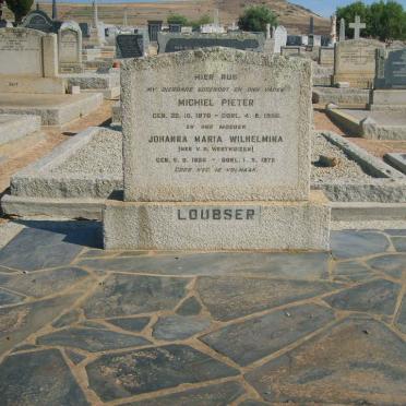 LOUBSER Michiel Pieter 1878-1956 &amp; Johanna Maria Wilhelmina VAN DER WESTHUIZEN 1886-1975