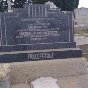 LOUBSER N.H. 1863-1928 &amp; A.M. LOUBSER 1859-1939