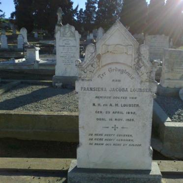 LOUBSER Fransiena Jacoba 1892-1925