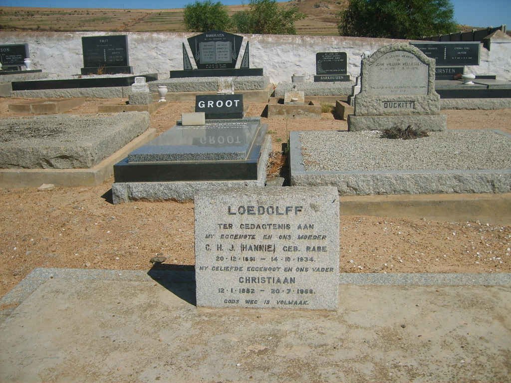 LOEDOLFF Christiaan 1882-1968 &amp; C.H.J. RABE 1891-1934