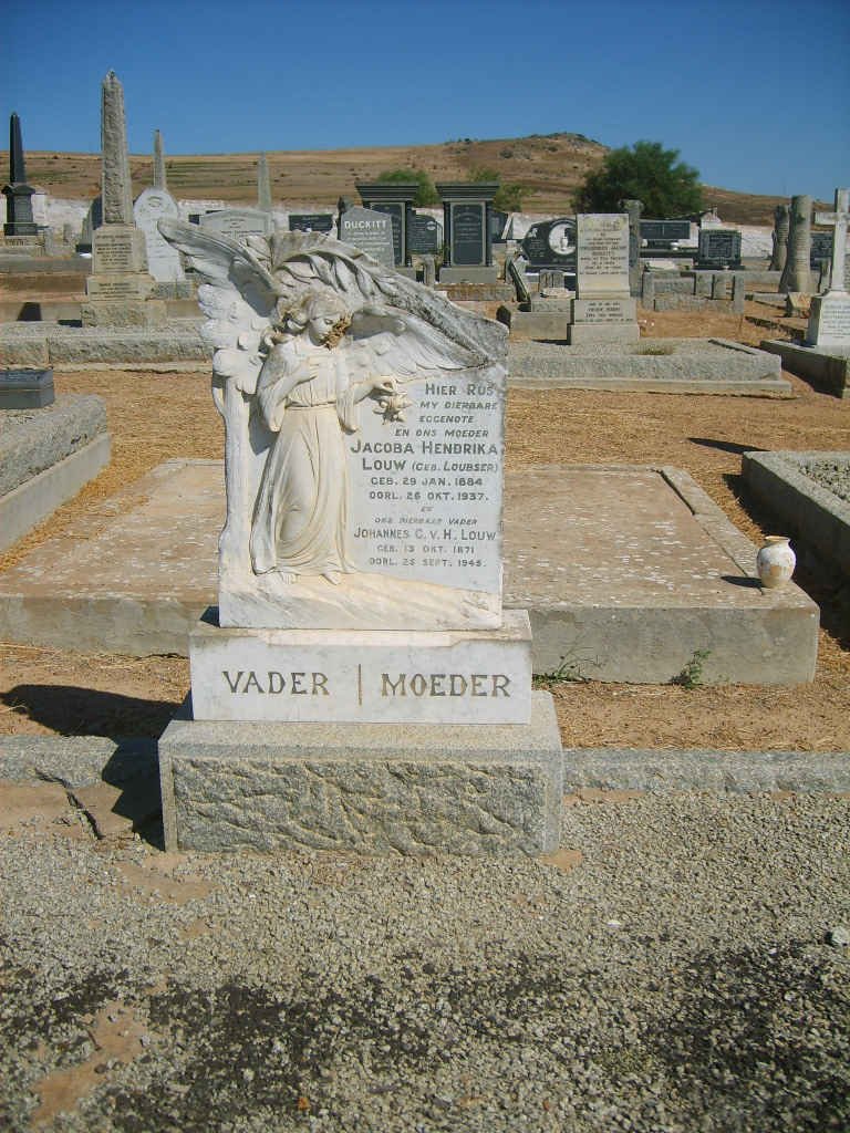 LOUW Johannes C. V.H. 1871-1940 &amp; Jacoba Hendrika LOUBSER 1884-1937
