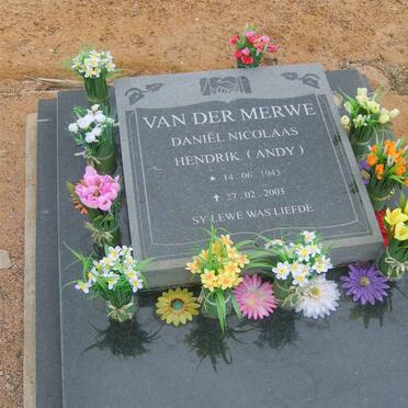 MERWE Daniël Nicolaas Hendrik, van der 1943-2003