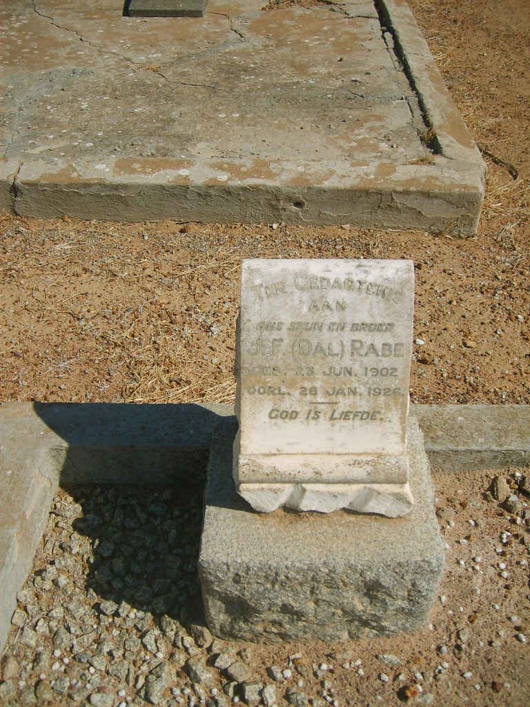 RABE J.F. 1902-1926