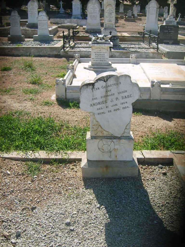 RABE Andries J.P. 1884-1954