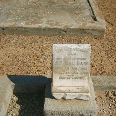 RABE J.F. 1902-1926