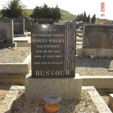 RUSSOUW Frances Wallace nee STEWART 1880-1960