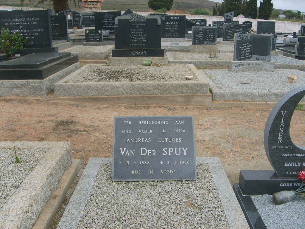 SPUY Andreas Lutures, van der 1888-1966