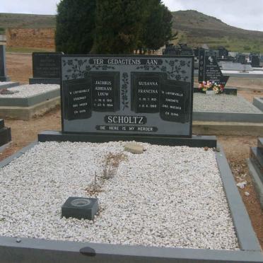 SCHOLTZ Jacobus Adriaan Louw 1919-1984 &amp; Susanna Francina 1921-1988
