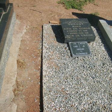 THEART Rika nee DE GOEDE 1930-1999