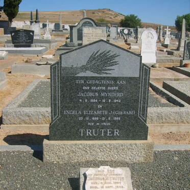 TRUTER Jacobus Mynderd 1884-1942 &amp; Engela Elizabeth J. RABE 1888-1969