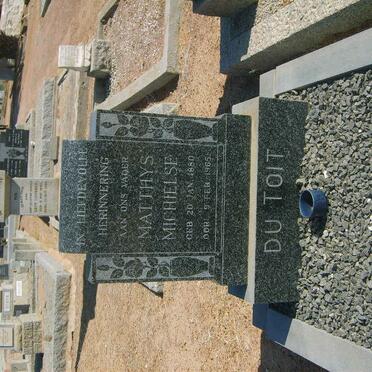 TOIT Matthys Michielse, du 1880-1965 :: DU TOIT Matthys Michielse 1924-1991