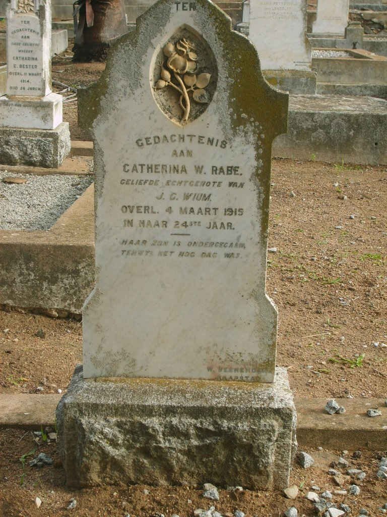 WIUM Catharina W. nee RABE -1915