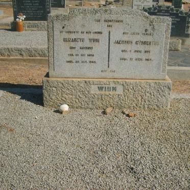 WIUM Jacobus Gysbertus 1895-1968 &amp; Elizabeth BASSON 1898-1945